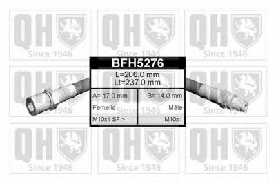 QUINTON HAZELL bfh5276 -  Тормозной шланг